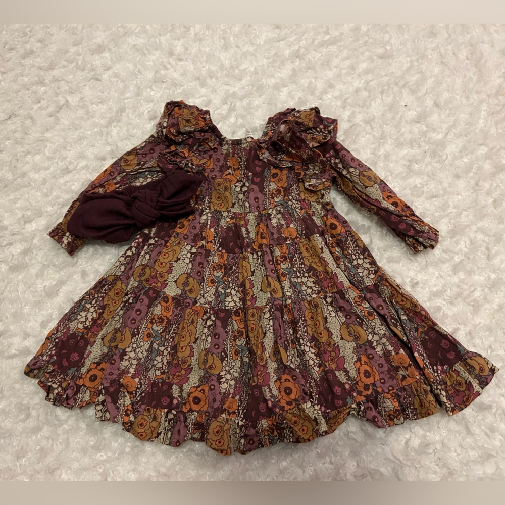 Fall Dress + matching headband